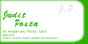 judit posta business card